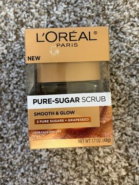 New With Tags L’Oréal Paris Pure Sugar Scrub For Face and Lips
